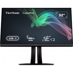 ViewSonic 32" VP3256-4K UHD IPS DP/HDMI/USB/USB-C monitor
