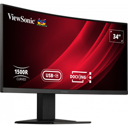 ViewSonic 34" VG3419C UWQHD VA 120Hz HDMI/DP/RJ45/USB/USB-C ívelt fekete LED monitor