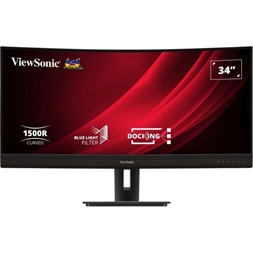ViewSonic 34"  VG3456C UWQHD VA 100Hz HDMI/DP/RJ45/USB/USB-C ívelt fekete-ezüst LED monitor