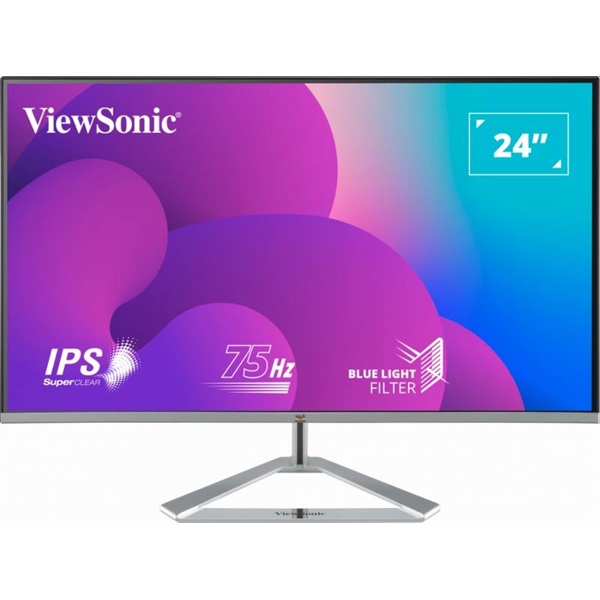 ViewSonic 23,8" VX2476-SMH FHD IPS HDMI/VGA ezüst monitor