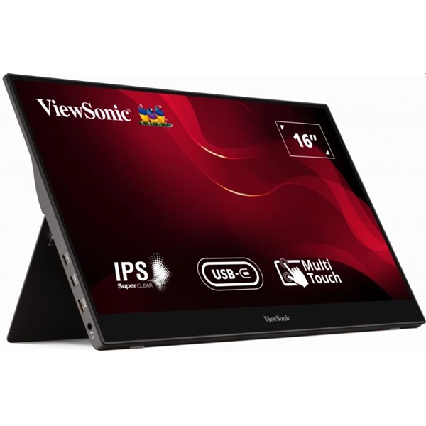 ViewSonic 15,6" TD1655 FHD IPS miniHDMI/USB-C hordozható monitor