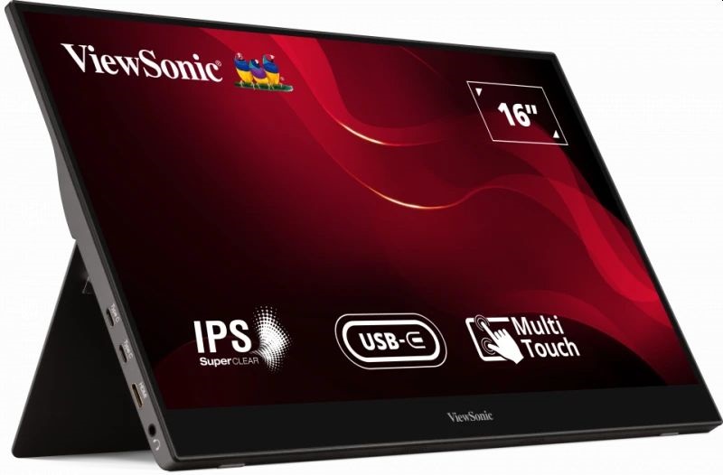 ViewSonic 15,6" TD1655 FHD IPS miniHDMI/USB-C hordozható monitor
