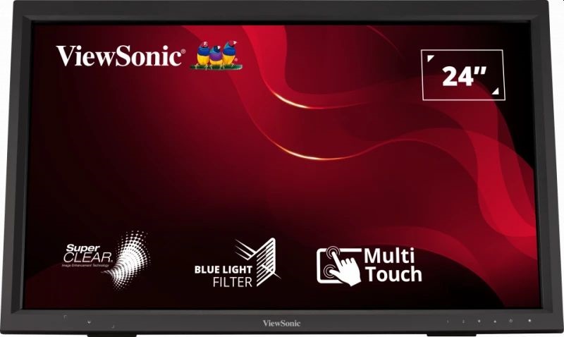 ViewSonic 23,6" TD2423 FHD VA VGA/DVI/HDMI/USB hordozható monitor