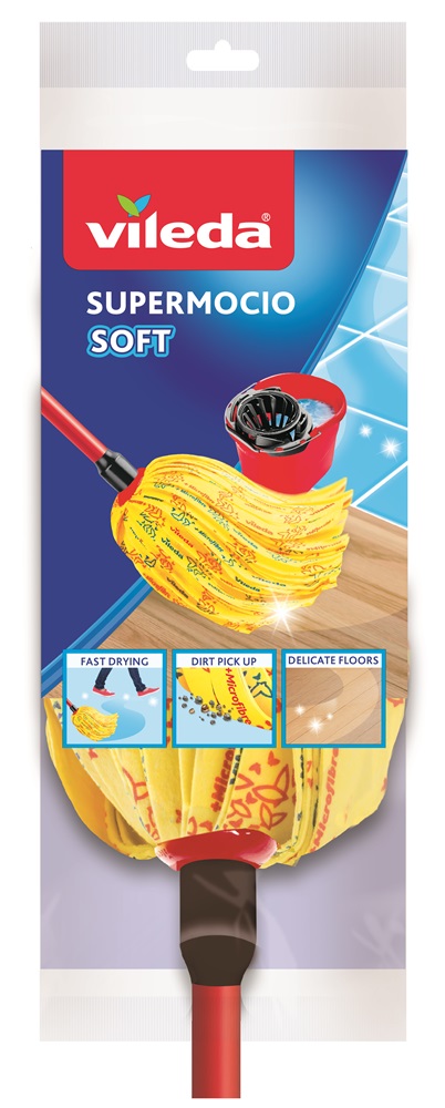 Vileda Soft 30% mikroszál tartalmú sárga gyorsfelmosó