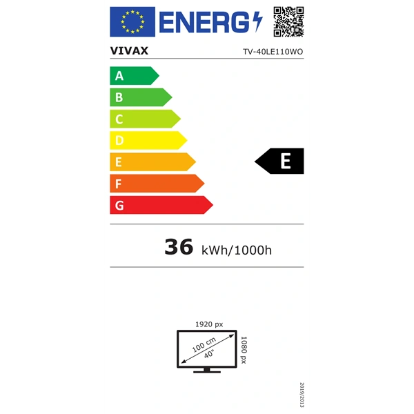 Vivax 40" 40LE110WO Full HD Smart LED TV (Újracsomagolt)