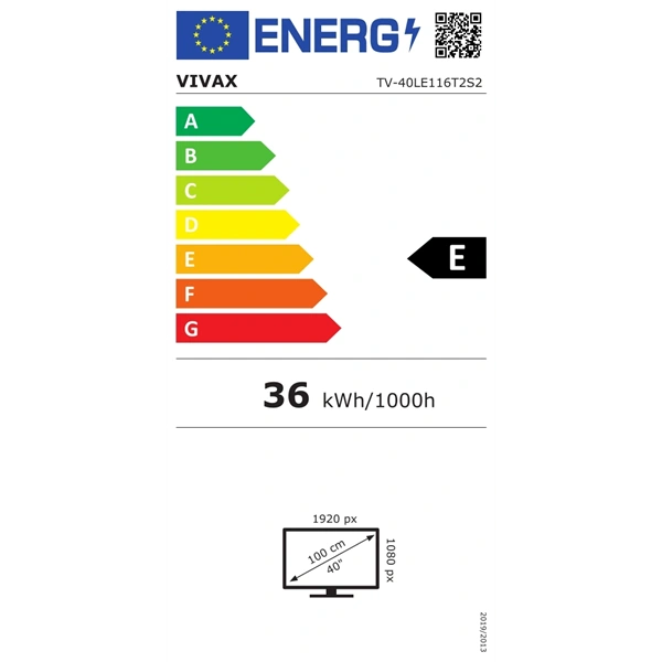 Vivax 40" 40LE116T2S2 FULL HD LED TV