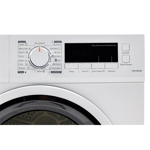 Vivax CDR-0816B fehér, 8 kg, kondenzációs, szárítógép (Használt - A)