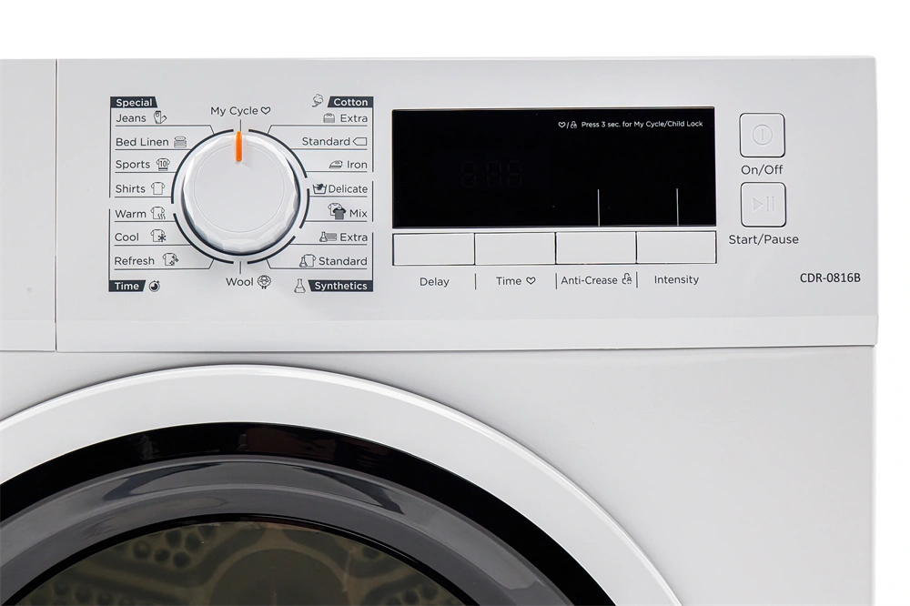 Vivax CDR-0816B fehér, 8 kg, kondenzációs, szárítógép (Használt - A)