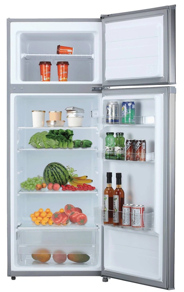 Vivax DD-207E X inox, felülfagyasztós, Hűtő:163L, Fagyasztó:41L, hűtőszekrény (Használt - B)