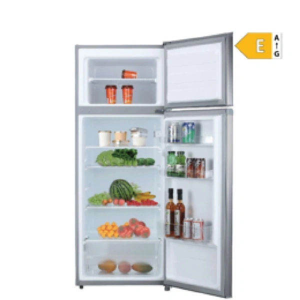 Vivax DD-207E X inox, felülfagyasztós, Hűtő:163L, Fagyasztó:41L, hűtőszekrény (Használt - B)