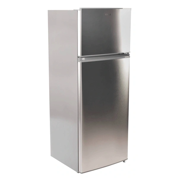 Vivax DD-207E X inox, felülfagyasztós, Hűtő:163L, Fagyasztó:41L, hűtőszekrény (Használt - B)