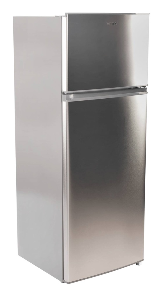 Vivax DD-207E X inox, felülfagyasztós, Hűtő:163L, Fagyasztó:41L, hűtőszekrény