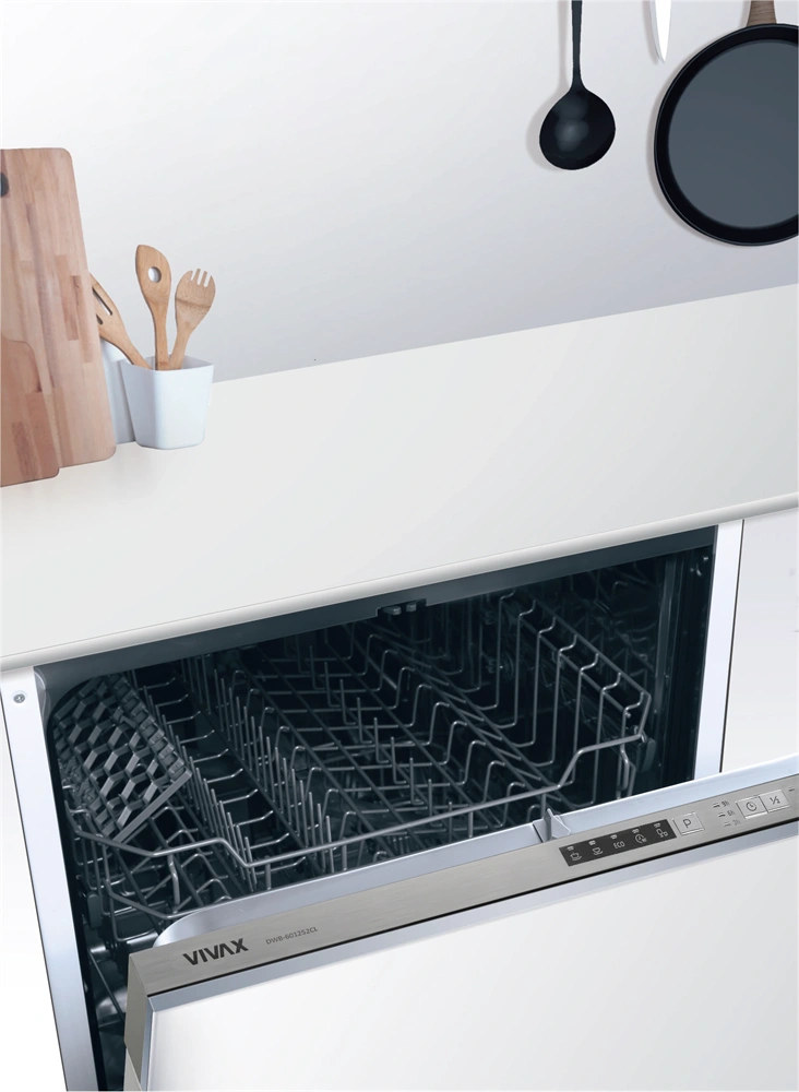 Vivax DWB-601252CL  programok száma: 5, beépíthető, 12 terítékes mosogatógép