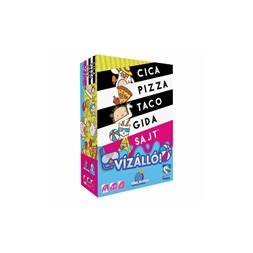 Vízálló cica, pizza, taco, gida, sajt kártyajáték