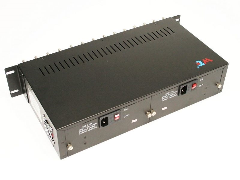 WINTOP 19" 2U 100/1000M 14port Optikai konverterház