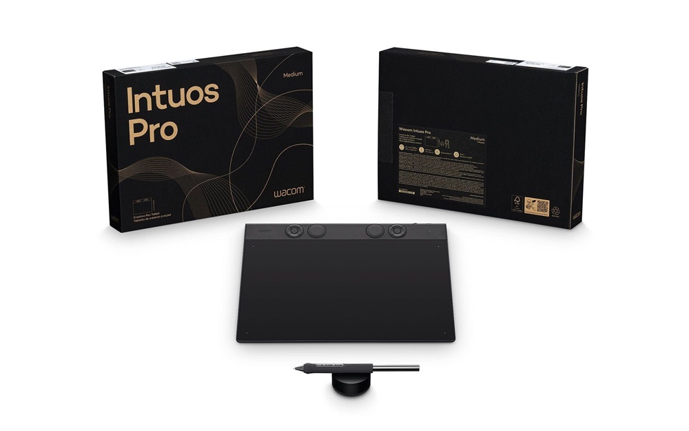 Wacom PTK670K0B Intuos Pro pen tablet M digitális rajztábla