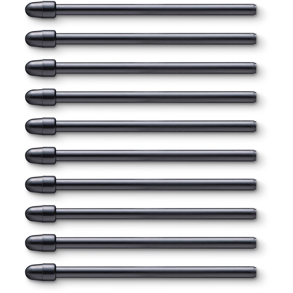 Wacom ACK22211 (Intuos Pro/Cintiq/Cintiq Pro/MobilStudio Pro/Pro Pen2/3D/Slim) Standard 10db-os fekete tollhegy szett