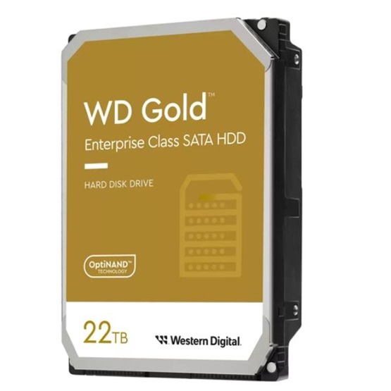 Western Digital 22TB belső SATAIII 3,5" 7200rpm 512MB Gold (WD221KRYZ) winchester