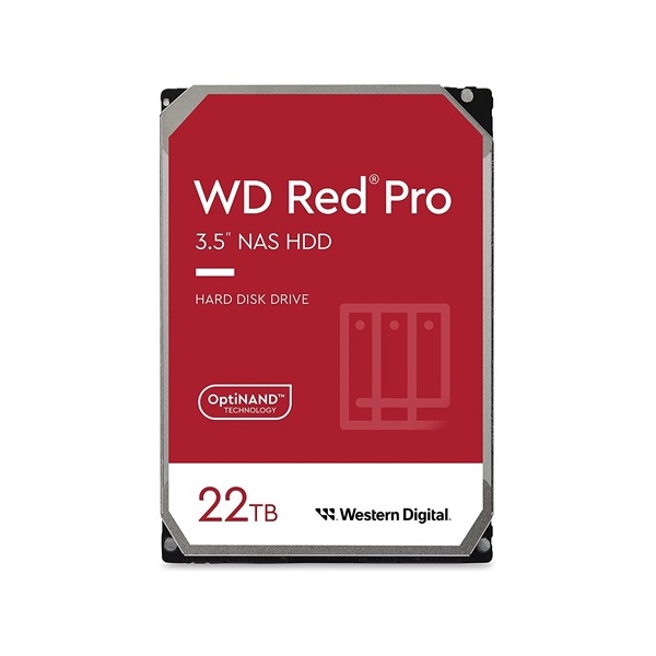 Western Digital 22TB belső SATAIII 3,5" 7200rpm 512MB Red Pro (WD221KFGX) winchester