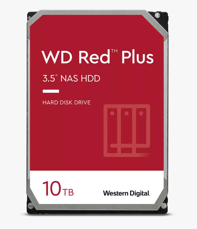 Western Digital 3,5" 10000GB belső SATAIII 7200RPM 256MB RED PLUS WD101EFBX winchester 3 év