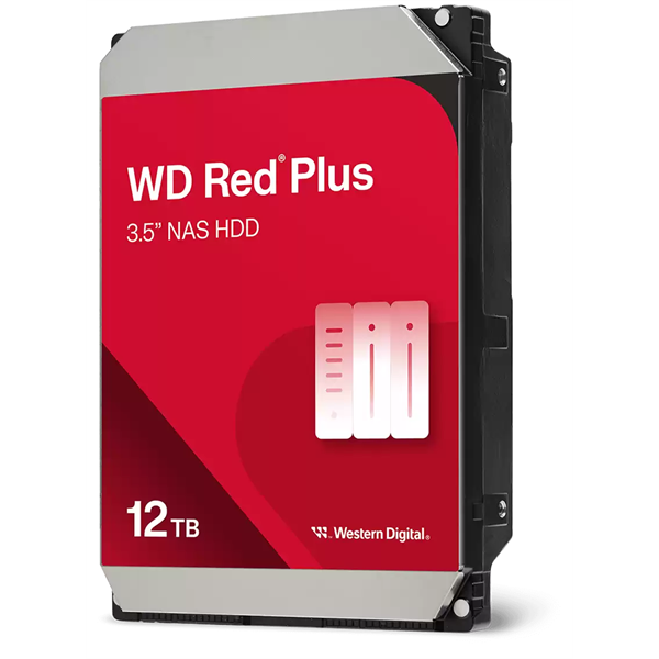 Western Digital 3,5" 12000GB belső SATAIII 7200RPM 256MB RED PLUS WD120EFBX winchester 3 év