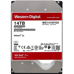Western Digital 3,5" 14000GB belső SATAIII 7200RPM 512MB RED PRO WD141KFGX winchester 5 év