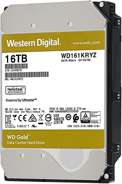 Western Digital 3,5" 16000GB belső SATAIII 7200RPM 512MB Gold WD161KRYZ winchester