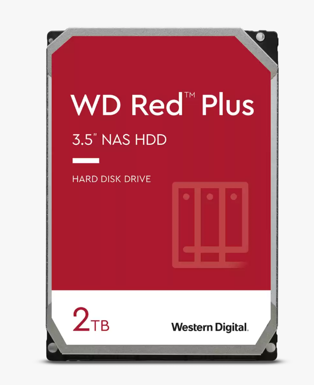 Western Digital 3,5" 2000GB belső SATAIII 5400RPM 128MB RED PLUS WD20EFZX winchester 3 év