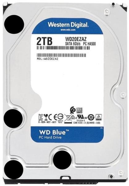 Western Digital 3,5" 2000GB belső SATAIII 5400RPM 256MB Blue advanced format WD20EZAZ winchester