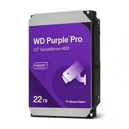 Western Digital 3,5" 22TB Surveillance SATA 7200RPM 256MB Purple Pro WD221PURP winchester
