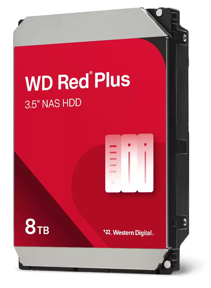 Western Digital 3,5" 8000GB belső SATAIII 5640RPM 128MB RED PLUS WD80EFZZ winchester 3 év