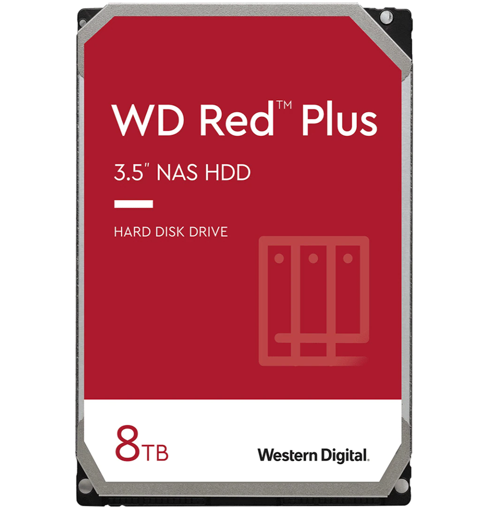 Western Digital 3,5" 8000GB belső SATAIII 7200RPM 256MB RED PLUS WD80EFBX winchester 3 év