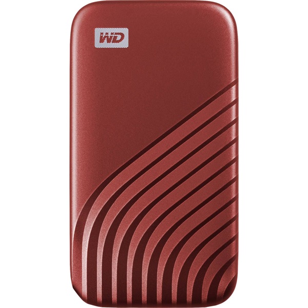 Western Digital 500GB USB 3.2 My Passport (WDBAGF5000ARD) piros külső SSD