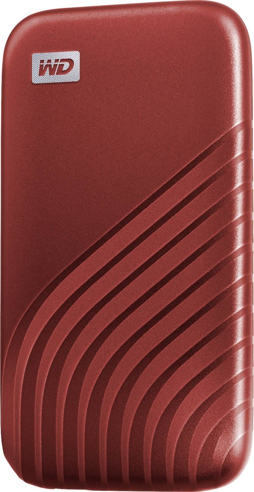 Western Digital 500GB USB 3.2 My Passport (WDBAGF5000ARD) piros külső SSD