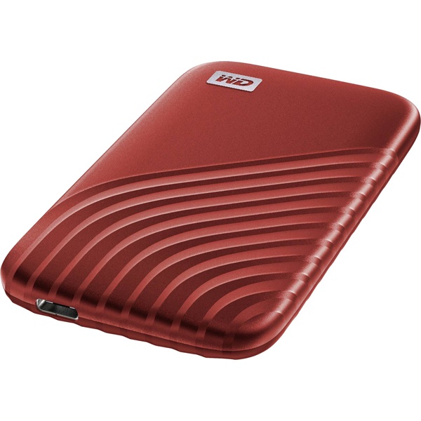 Western Digital 500GB USB 3.2 My Passport (WDBAGF5000ARD) piros külső SSD