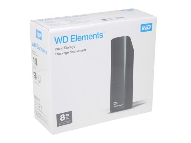 Western Digital Elements Desktop WDBWLG0080HBK 3,5" 8TB USB3.0 fekete külső winchester