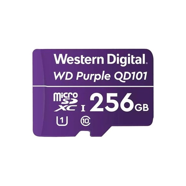 Western Digital MicroSD kártya - 256GB (microSDHC™, SDA 6.0, 24/7 működtetés, Purple)