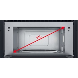 Whirlpool AMW 730/NB 1000W 31L fekete beépíthető mikrohullámú sütő