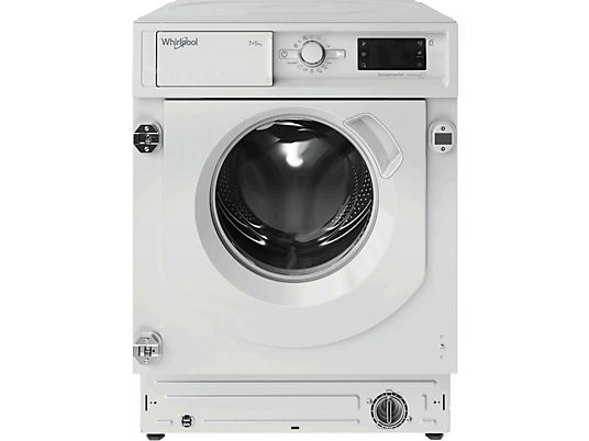 Whirlpool BI WDWG 751482 EU N fehér, elöltöltős, max.1400ford., 7 kg/5 kg, beépíthető mosó-szárítógép