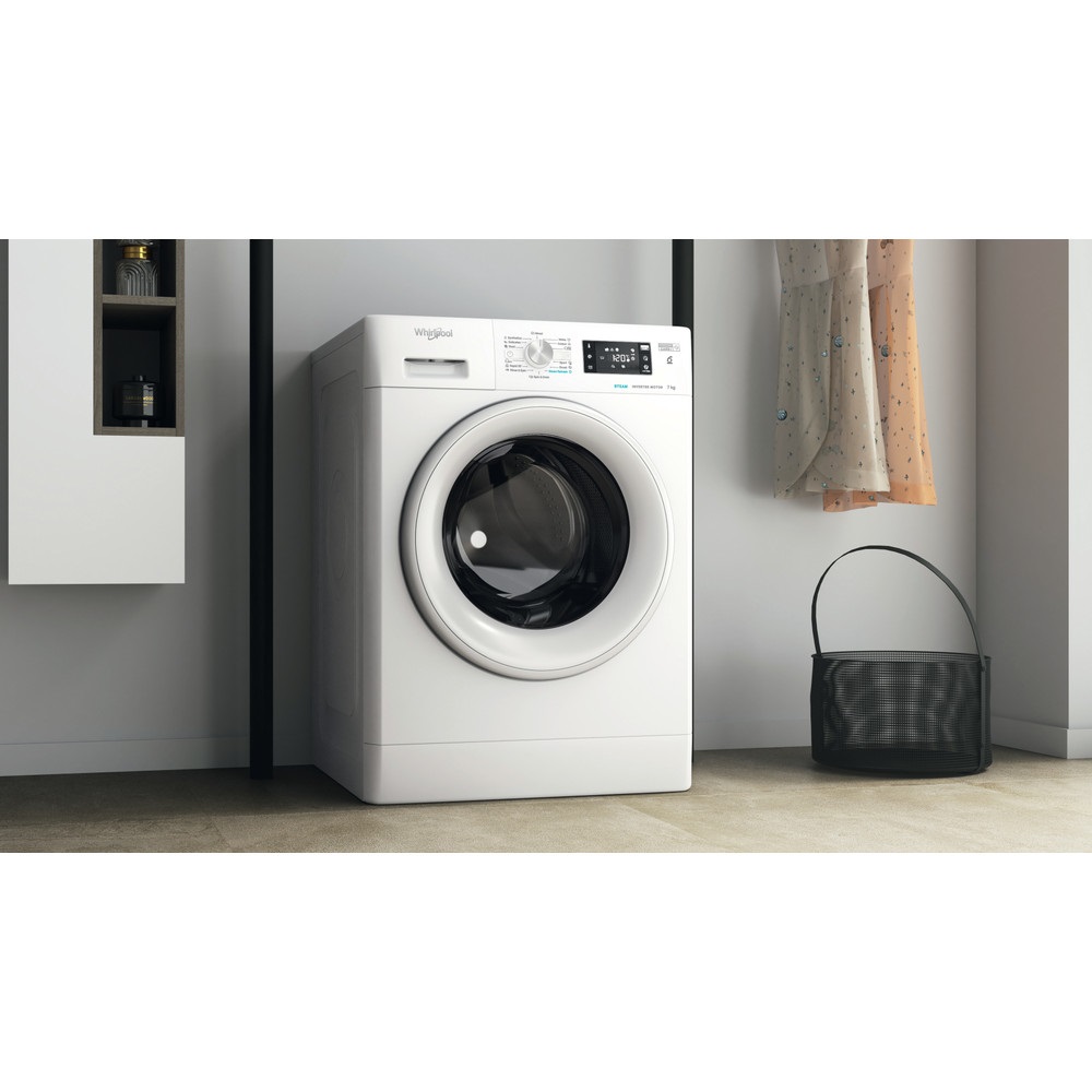 Whirlpool FFB 7259 WV EE fehér, elöltöltős, max.1200ford., 7 kg, mosógép (Újszerű)