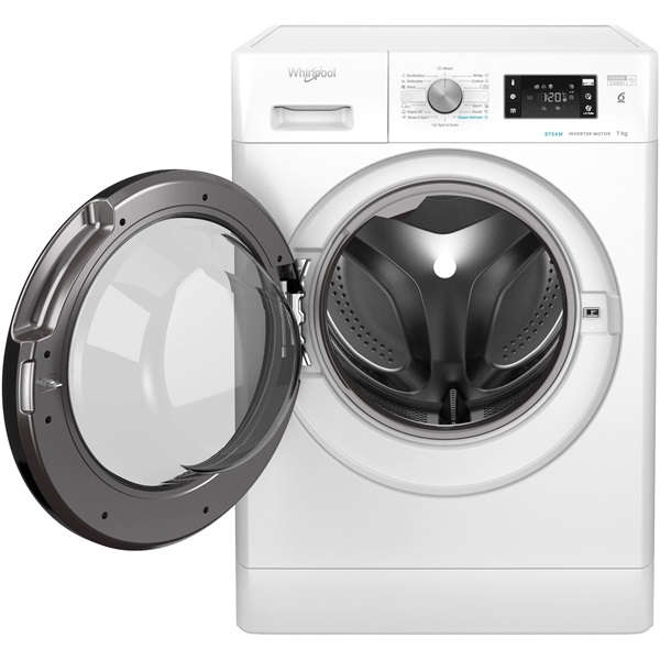Whirlpool FFB 7438 BV EE fehér, elöltöltős, max.1400ford., 7 kg, mosógép