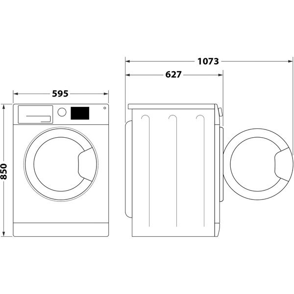 Whirlpool FFB 8489 WV EE fehér, elöltöltős, max.1400ford., 8 kg, mosógép (Újszerű)