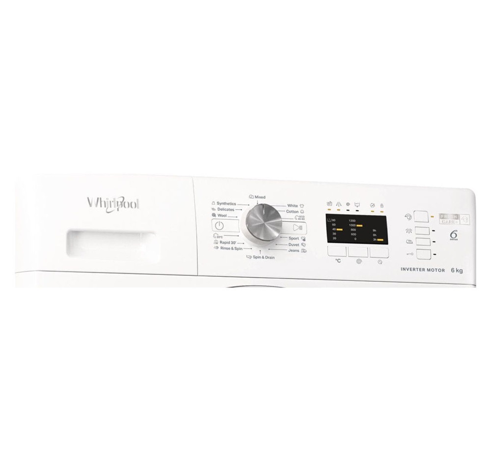 Whirlpool FFL 6238W EE fehér, elöltöltős, max.1200ford., 6 kg, mosógép (Újszerű)