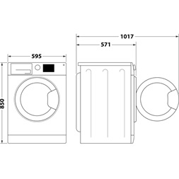 Whirlpool FFL 6238W EE 6 kg elöltöltős mosógép (Újszerű)