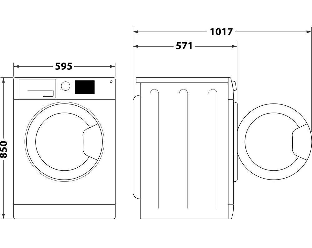 Whirlpool FFL 6238W EE fehér, elöltöltős, max.1200ford., 6 kg, mosógép (Újszerű)