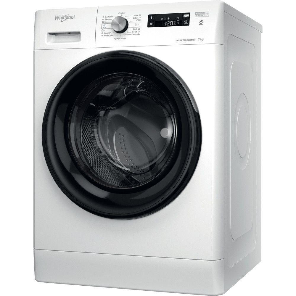 Whirlpool FFS 7259 B EE fehér, elöltöltős, max.1200ford., 7 kg, mosógép (Újszerű)
