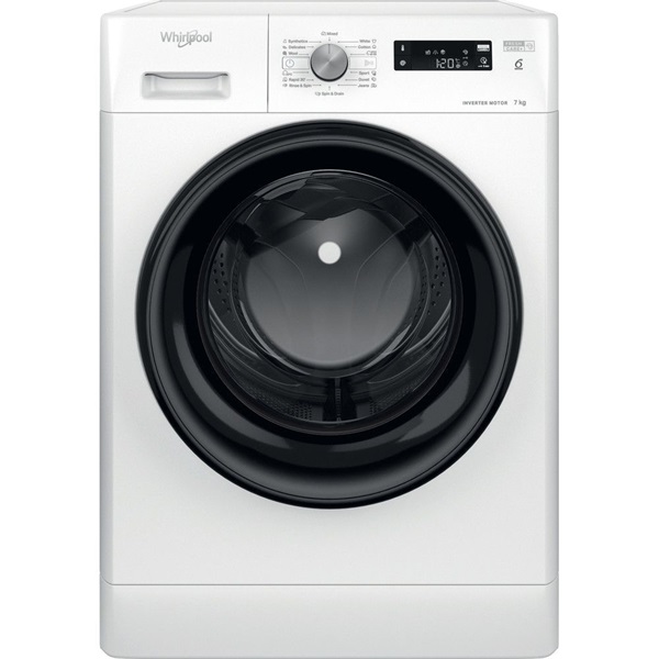 Whirlpool FFS 7259 B EE fehér, elöltöltős, max.1200ford., 7 kg, mosógép (Újszerű)