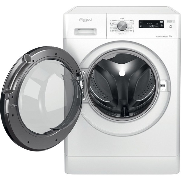 Whirlpool FFS 7259 B EE fehér, elöltöltős, max.1200ford., 7 kg, mosógép (Újszerű)
