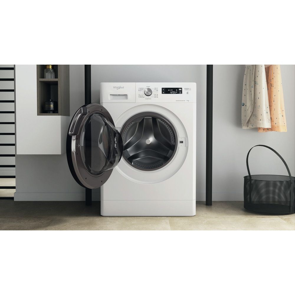 Whirlpool FFS 7259 B EE fehér, elöltöltős, max.1200ford., 7 kg, mosógép (Újszerű)