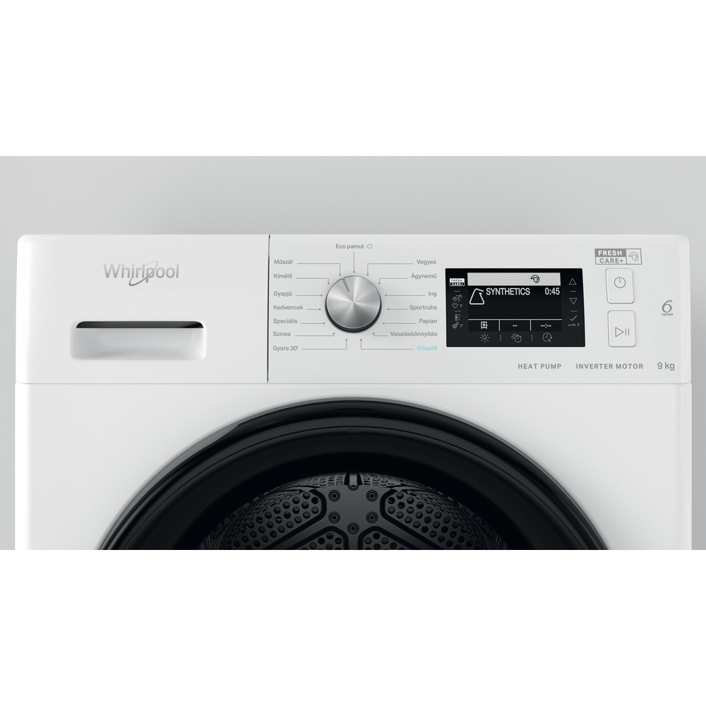 Whirlpool FFT D 9X3B HU fehér, 9 kg, hőszivattyús, szárítógép